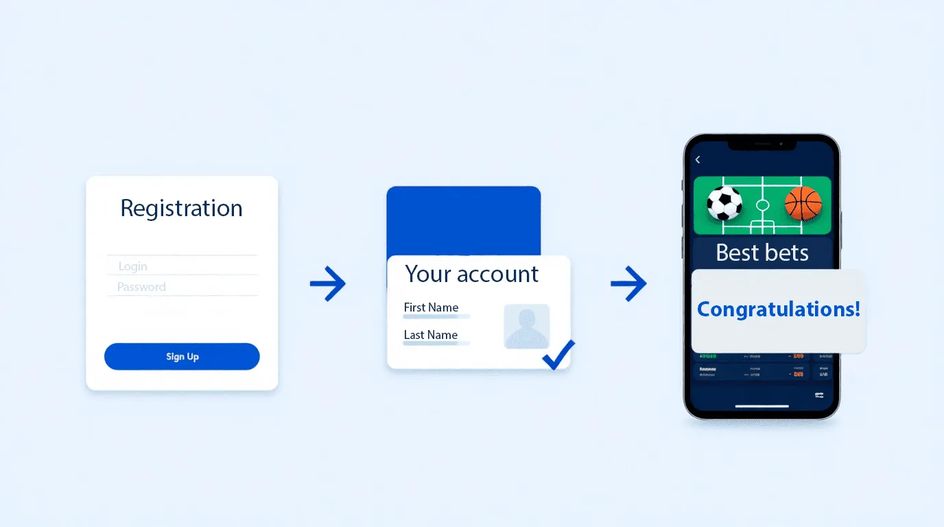 Step-by-step registration and verification process for Brom Bet platform
