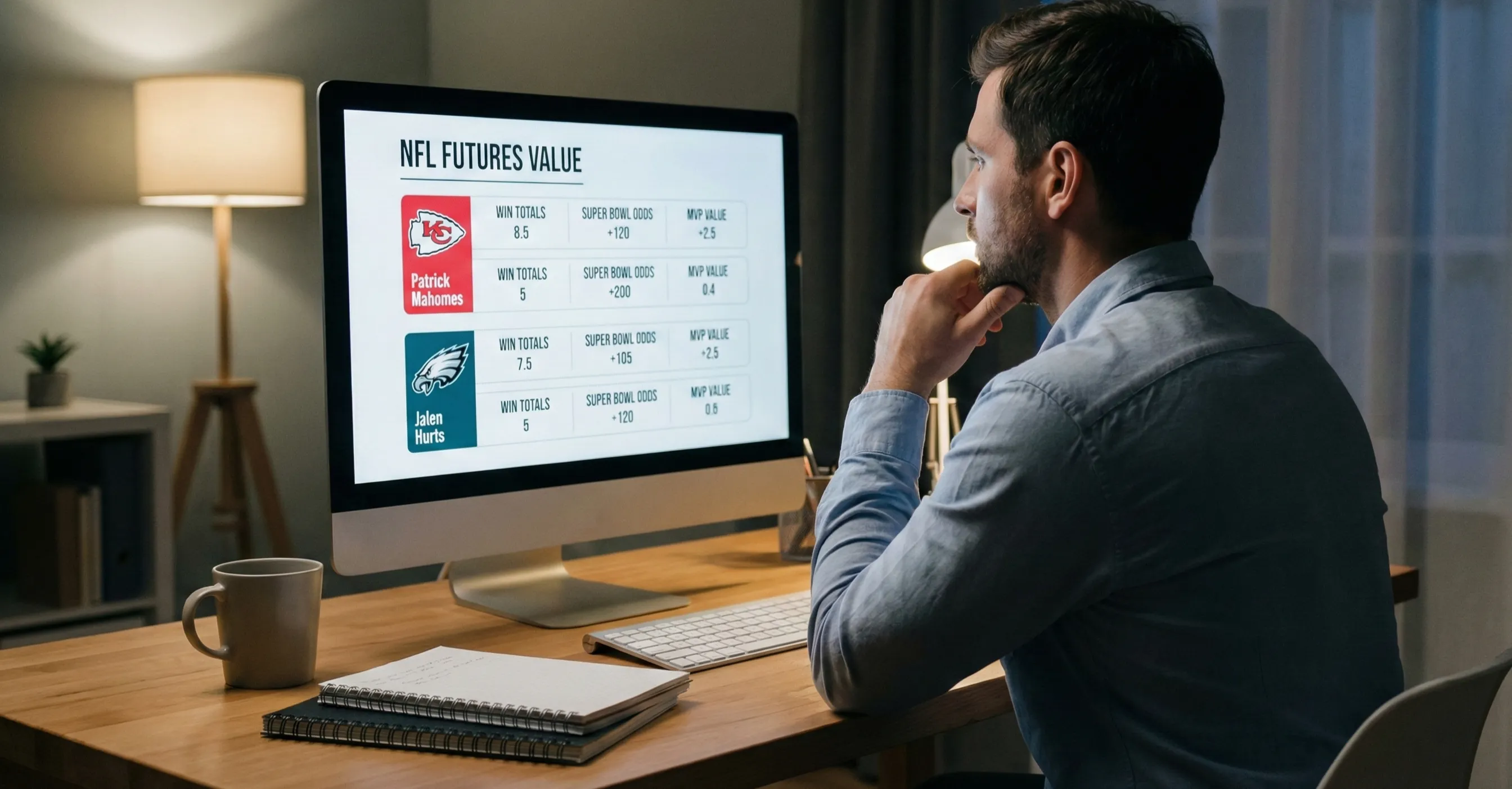 Sports analyst reviewing team rosters and statistics on screen